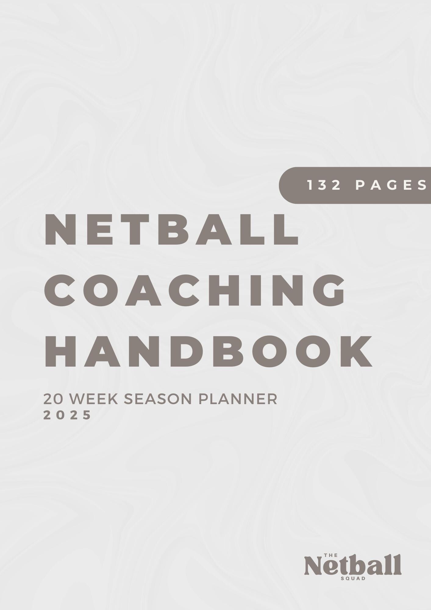 Netball Coaching Handbook - 20 Week season Planner - 132 Pages - Black & White - Physical Copy